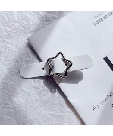 Shinycome Hair Clip Hair Accessories Star/Heart Hairpin Star/Heart Hair Barrette PU Hair Jewelry for Girls Woman 1 count (Pack of 1) Black - Buy Online on GoSupps.com