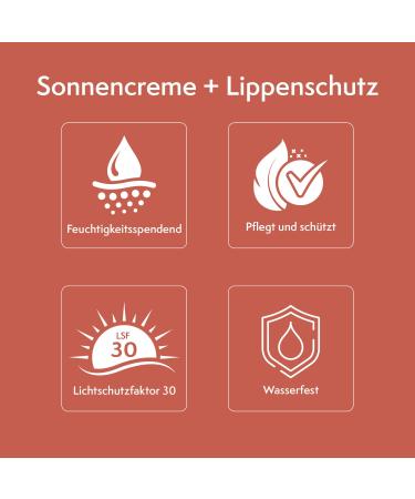 Tyrolean Nut Oil Alpine Sun Cream & Lip Balm 30/30 - Natural Sun Protection & Moisturizing Care | International Shipping Available - Buy Online on GoSupps.com