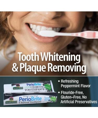 Natura's Answer PerioBrite Dentifrice naturel Charbon de bois Menthe poivr e 113 4 g - Buy Online on GoSupps.com