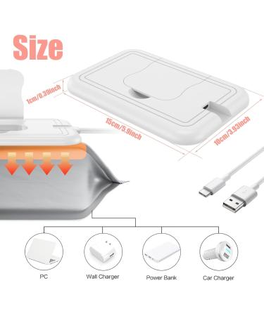 USB Baby Wipe Warmer Travels Size Portable Wipe Warmer Lightweight Travel Diaper Wipe Warmer Even Fast Heating Heated Baby Wipes Warmer Temperature Keep at 40-55 for Home Car Travel 5.9 3.9 0.39in white - Buy Online on GoSupps.com