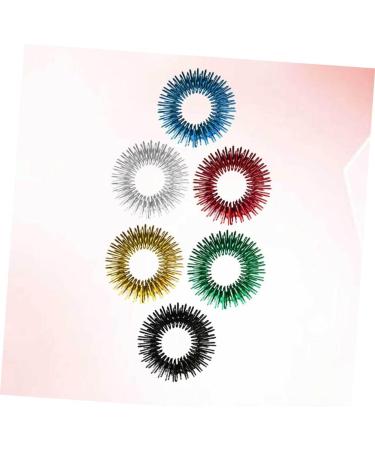 Magiclulu Silent Finger Massage Ring - 12 Pack Vibrating Acupressure Toys for Stress Relief & Relaxation - Buy Online on GoSupps.com