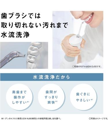 Panasonic EW-NJ80-W Oral Washer | Jet Washer with Nano Cleansing Water Flow | Waterproof & Cordless - Perfect for International Shipping - Buy Online on GoSupps.com