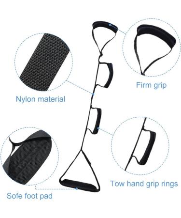 Leg Lifter Strap Foot Lifter & Hand Grip Mobility Lift Leg Raiser Aids for Elderly Handicap Disability Pediatrics 45 Mobility Aids for Wheelchair Bed Car Couch Hip & Knee Replacement(Black) - Buy Online on GoSupps.com