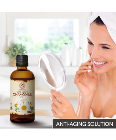Chamomile Oil 100ml - Natural Chamomilla Oil for Face Nails Hands & Hair | Massage & Personal Care - Buy Online on GoSupps.com