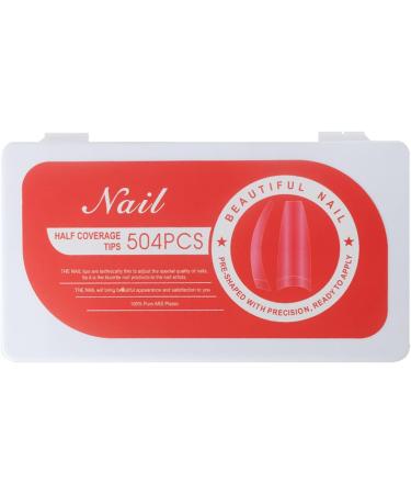 FEIlei 504Pcs Press on Nails Coffin Nail Tips Frosted Full Cover Fake Nail Artificial - Buy Online on GoSupps.com