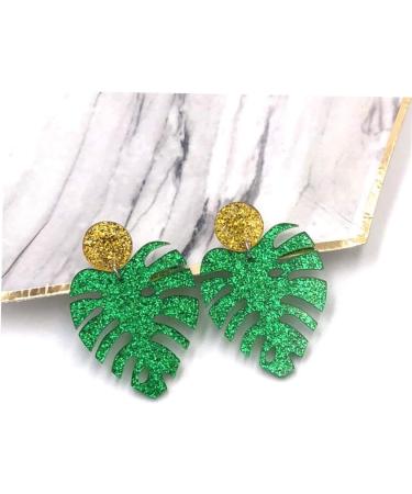 Healeved 2pairs Leaf Eardrop Earrings for Women Unique Rainbow Jewelry for Daily Wear and Parties Lightweight Design for Stylish Looks - Buy Online on GoSupps.com