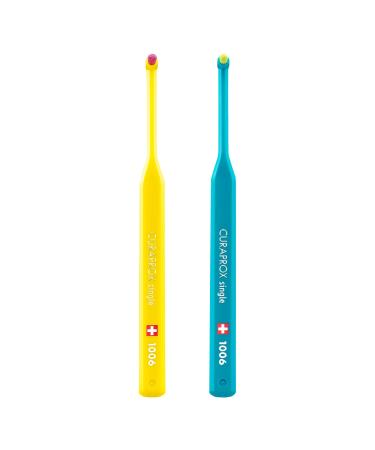 Curaprox CS 1006 single-tuft toothbrush pack of 2 random color