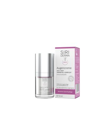 SIRIDERMA Basic Eye Cream | Fragrance-free | 15 ml | With hyaluronic acid | Vegan eye cream | For stressed and sensitive skin