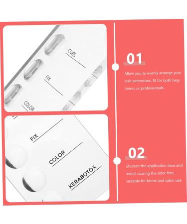 Housoutil Eyelash Board Eyelash Display Boards Lash Tools Lash Trays Hand Lash Holder Pallet Lash Plates Eyelash Pallet Holder Eyelash Grafting Tools Lady Tools Tile Acrylic Console Crystal - Buy Online on GoSupps.com