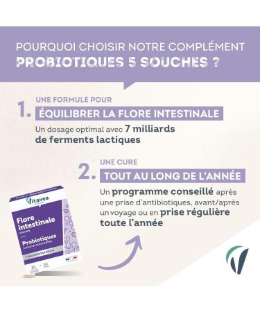 Vitavea - Probiotique Flore Intestinale Equilibre du Microbiote Digestion - Ferments Lactiques - Lactobacillus et Bifidobacterium - 30 g lules v g tales - 1 mois - Fabriqu en France Violet 30 unit (Lot de 1) - Buy Online on GoSupps.com