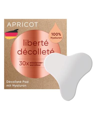 Apricot Beauty Dekoltee Pad Antifying with Hyaluron I Silicone Pad for skin tightening at Deaf I Anti Anti Wrinkle Patch Libert D collet Dermatolog.confirmed made in Germany i 1 st/ 30 applications with hyaluronic acid 1 piece (1 Pack) - Buy Online on GoSupps.com