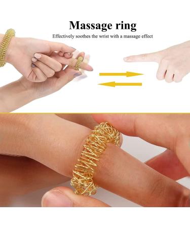 Norhogo 7-Piece Acupressure Ring Set | Finger & Wrist Massage Rings for Stress Relief & Improved Blood Flow - Buy Online on GoSupps.com