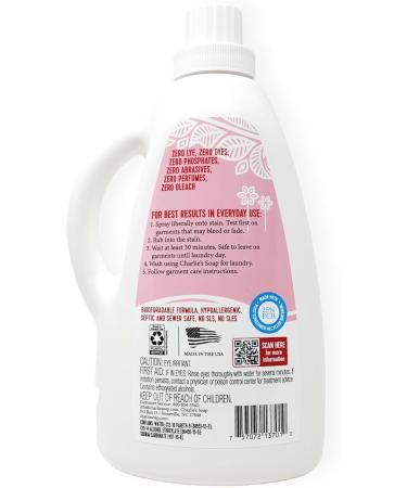 Charlie's Soap Laundry Pre-Spray Stain Remover Refill 75oz - Natural Eco-Friendly Laundry Pretreat for Tough Stains - International Shipping Available - Buy Online on GoSupps.com