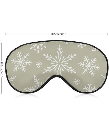 Brown Snowflakes Sleeping Mask - Adjustable Soft Eye Cover for Winter | Perfect Christmas Gift for All - Buy Online on GoSupps.com