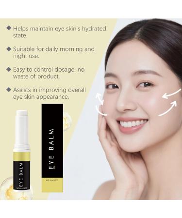  Pruojhw Eye Contour Stick 5g Anti-Puffiness Skin Moisturizer Hydrating Eye Cream for Women and Men Daily Routine Travel Morning Evening Outdoor Activities - Buy Online on GoSupps.com