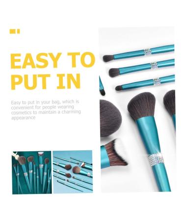 FRCOLOR Diamond Makeup Brush Set - 3 Pieces Eye Shadow & Blending Brushes for Women | Premium Plastic Makeup Tools - Buy Online on GoSupps.com