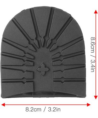 Rubber Half-Sols Replacement for Shoe Repair | Anti-Slip Black Heel Sole - Durable & Silent Boot Soles - Buy Online on GoSupps.com