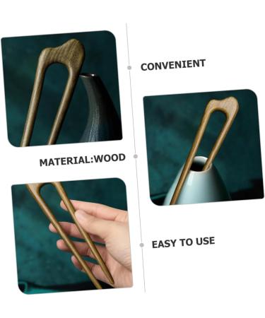 minkissy Hair Toppers French Hair Pin Hair Stick Hair Clips Hair Pins for Thick Hair U Pins Hair French Hair Accessories Hair Pins for Buns Hairpins Hair for Women Decorate Simple Wood - Buy Online on GoSupps.com