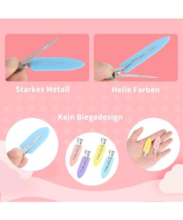 60 Pieces Colorful Seamless Hair Clips for Women & Girls - No Bend Hair Styling Clips in Purple Yellow Pink & Blue - Buy Online on GoSupps.com