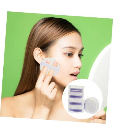 Angoily Absorbent Sponges 5 Sets Puff Cosmetic Makeup Sponge Beauty Puffs Esponjas Para Maquillaje Puffs for Cushion Foundation Hydrophilic Non-latex Miss Round Purple Makeup Foundation - Buy Online on GoSupps.com