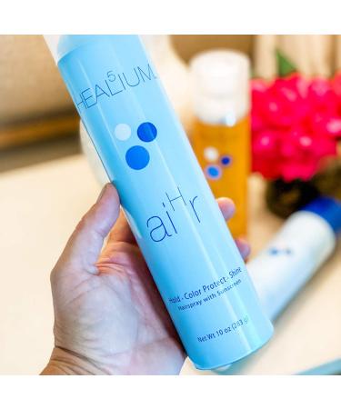 aiHr Hairspray 10 oz - Color Lock, Sunscreen Shield, Humidity Control, Silk Shine - Flexible Hold for Men & Women - Curly, Frizzy, Fine, Thin Hair - Buy Online on GoSupps.com