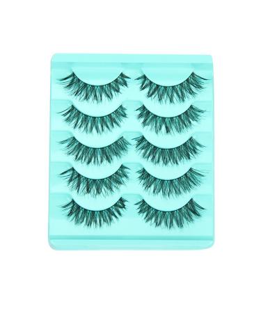 Shop 3D False Eyelashes - 5 Pairs Natural Handmade Magnetic Eyelash Kit Easy Application No Glue Required | International Shipping - Buy Online on GoSupps.com