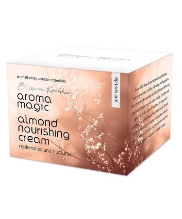 Aroma Magic Almond Nourishing Cream | Anti-Aging Facial Moisturizer | Restores Vitality | Reduces Fine Lines & Wrinkles | Provides Soft Skin | 1.76 Oz/50g