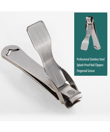 CHJHJKG Nail Clippers (Beauty) Professional Stainless Steel Splash-Proof Nail Clippers Travel Portable Fingernail Trimmer Scissor Toenail Cutter Manicure Nail - Buy Online on GoSupps.com