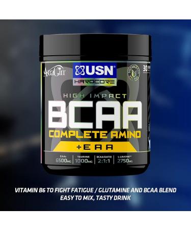 USN Complete Amino Apple Flavour BCAA + EAA 400g - High Impact Essential Amino Acids & BCAA Powder - Buy Online on GoSupps.com