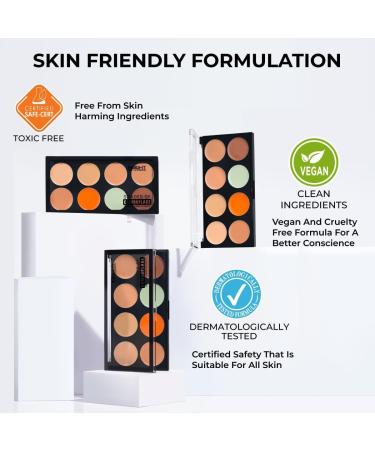 INSIGHT COSMETICS SHADES OF CAMOUFLAGE CONCEALER CORRECTOR PALETTE|Conceal |Correct |Contour |WaterProof |Crease Resistance |Long Lasting |Oil Control 24 gm - Buy Online on GoSupps.com