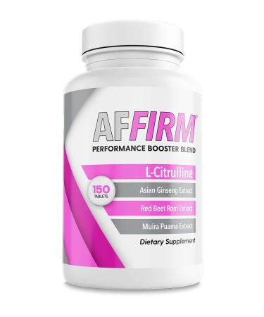 AFFIRM Nitric Oxide Booster for Women Dietary Supplement 750mg 150 Tablets (75 Day Supply) | Improves Blood Circulation | Created by Dr. Judson Brandeis