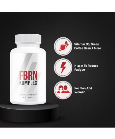 FBRN Komplex Weight Loss Support 60 Capsules - 1 Month Supply for Men & Women - Daily Dose - Buy Online on GoSupps.com