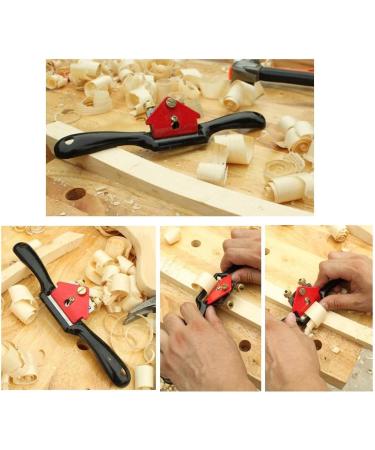 Anndason 2 Pcs Adjustable SpokeShave with Flat Base and Metal Blade Wood Working Wood Craft Hand Tool Style 1 - Buy Online on GoSupps.com