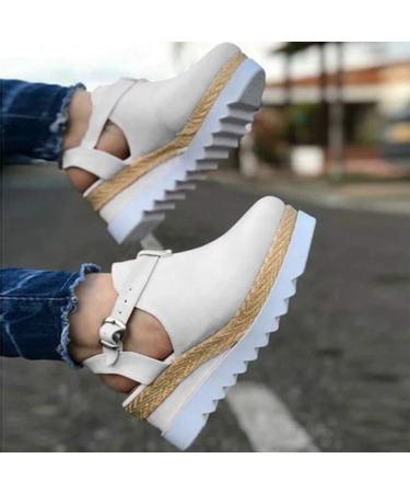 Creev Women's Plateau Leather Sandals - Closed Toe Buckles & Ankle Straps - Vintage Beach Outdoor Fashion - Sexy Brown Shoes (EU Sizes 35 39 41) - Buy Online on GoSupps.com