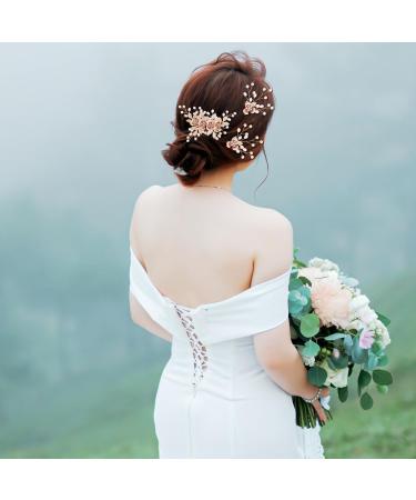 Mikinona 1 Set Leaf Pearl Hairpin Hairstyles Gold Hair Clips Hair Accessories for Women Wedding Hair Side Comb Pearl Hair Clips Hair Combs for Styling Accessory Hair Combs for Women Metal - Buy Online on GoSupps.com