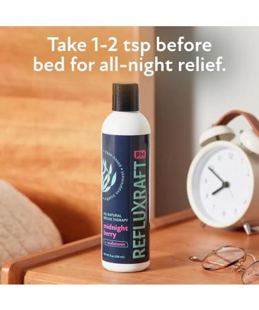 PM - Acid Reflux Sleep Support with Alginate and Melatonin - A Perfect Complement or Alternative to an Acid Reflux Pillow 47 Servings Per Bottle Midnight Berry Flavor (2 bottles) - Buy Online on GoSupps.com