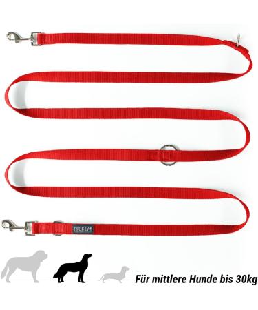 Buy Kuri Pai 3m Dog Leash for Medium Dogs - Comfortable & Sustainable Bamboo - Red M (280cm x 2.0cm) - Perfect for Daily Walks - Buy Online on GoSupps.com