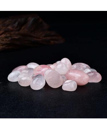 Natural Pink Powder Crystal Gravel Rock Madagascar Rose Quartz Raw Gemstone Specimen Decoration Stone Stone Crystal Reiki 100g 10-30mm - Buy Online on GoSupps.com