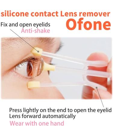 Ofone Contact Lens Remover Tool - Soft Lens Applicator with Tweezers & Case | Portable Contact Inserter & Remover - Travel Friendly (Yellow - Buy Online on GoSupps.com