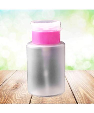 Push-Down Donor 150ml Nail Polish Remover Pump Bottle - Empty Pink Alcohol & Oil Liquid Dispenser - Buy Online on GoSupps.com