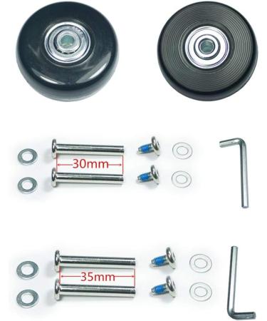F-ber Suitcase Luggage Wheels Replacement Kit - Set of (2) OD40/45/50/54/60/64mm Wheels - ABEC 608zz Skate Inline Outdoor Skate Replacement Wheels - Multiple Sizes Available - Buy Online on GoSupps.com