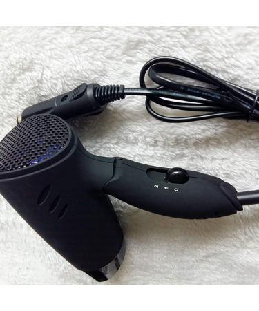 Netagon Portable Compact Foldable 12V in Car Hair Dryer for Travelling Camping Festivals Caravan Motorhome & Windscreen De Frosting Icer (Black) - Buy Online on GoSupps.com