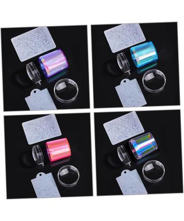 minkissy 16 Sets Nail Stamp Template Silicone Nail Stamper Nail Polish Accessories Nail Polish Stamp Nail Stamper Plate Jelly Nail Stamper Nail Stamping Kit Pp French Tip Nail Tool Pointy - Buy Online on GoSupps.com