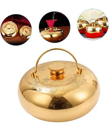 Amosfun Hand Warmer Soup - Small Heat Bottle & Hot Water Bag Brass & Copper Design Ideal for Bed & Travel International Shipping - Buy Online on GoSupps.com