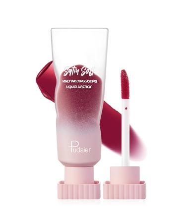DIARO Lip Gloss Lip Gloss Oil Matte Liquid Long Lasting High Impact Color Non-Stick Cup Not Fade Waterproof Lip Gloss 24 Hours Women Matte Lip Stick -Diaro7853