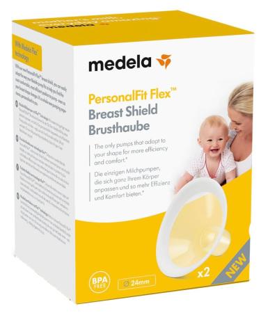 Medela PersonalFit Flex Breast Shields - More milk and more comfort while pumping for use with any Medela breast pump size M M (24 mm) - Buy Online on GoSupps.com