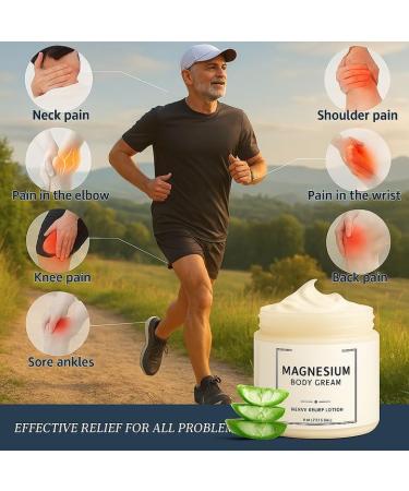 Neuropathy Cream | Nerve Relief Lotion for Feet Legs & Hands | Magnesium Chloride with Aloe Vera Extract | Non-Greasy Formula for Day & Night Use | Thoughtful Gift for Mama Dad Men & Women (1) - Buy Online on GoSupps.com