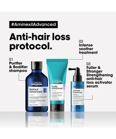 LOr al Professionnel Strengthening and Purifying Shampoo For Thinning Hair Purifies the Hair Roots of Product Residue and Stimulates Hair Growth With Magnesium Serioxyl Advanced 300ml - Buy Online on GoSupps.com