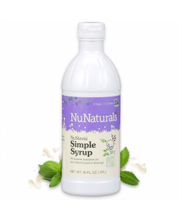 NuNaturals NuStevia Simple Syrup 16 fl oz (.47 l)