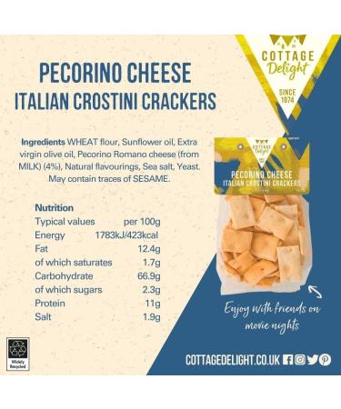 Cottage Delight Pecorino Cheese Italian Crostini Crackers - Buy Online on GoSupps.com